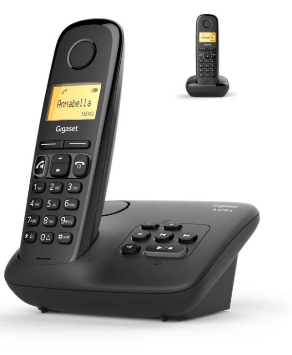 Gigaset A270A Duo Ασύρματο Τηλέφωνο Duo Μαύρο S36852H2832B101