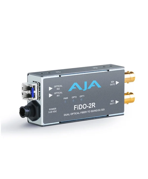 Aja 2-channel Single Mode Lc Fiber To 3g-sdi Receiver Fido-2r FIDO-2R