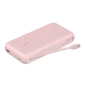 Belkin BoostCharge Power Bank 20000mAh 30W με Θύρα USB-A και Θύρα USB-C Power Delivery Ροζ BPB024HQPK