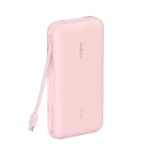 Belkin BoostCharge Power Bank 20000mAh 30W με Θύρα USB-A και Θύρα USB-C Power Delivery Ροζ BPB024HQPK - Image 2