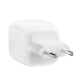 Belkin Φορτιστής Χωρίς Καλώδιο GaN με 2 Θύρες USB-C 67W Power Delivery Λευκός (BoostCharge Pro) WCH020KQWH