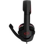 Esperanza Raven Over Ear Gaming Headset με σύνδεση 2x3.5mm Κόκκινο EGH310R - Image 2