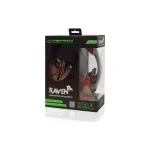 Esperanza Raven Over Ear Gaming Headset με σύνδεση 2x3.5mm Κόκκινο EGH310R - Image 4