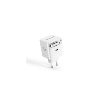 RealPower Φορτιστής GaN με Θύρα USB-C και Καλώδιο USB-C 65W Power Delivery Λευκός 547527