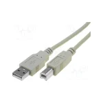 EFB USB 2.0 Cable USB-A male - USB-B male Γκρι 3m K5255.3 - Image 2