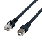 EFB SF/UTP Cat.5e (Gigabit) Καλώδιο Δικτύου Ethernet 0.5m Μαύρο K5456.0,5