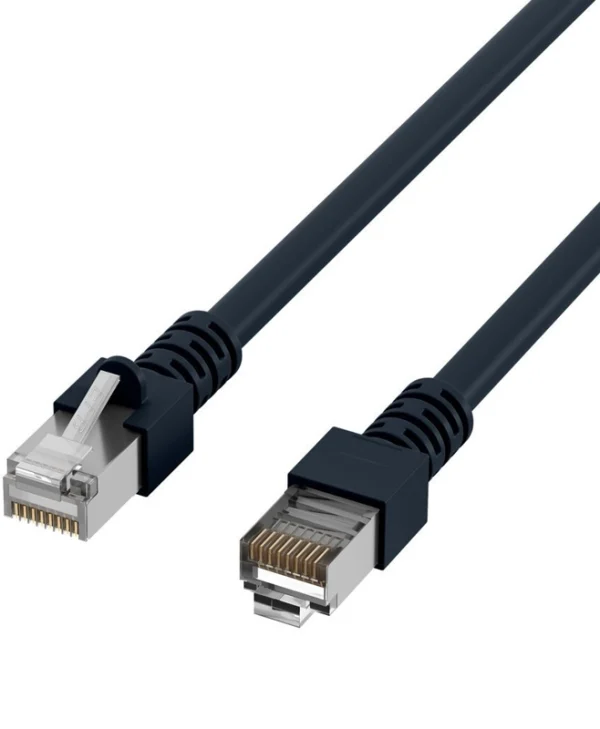 EFB SF/UTP Cat.5e (Gigabit) Καλώδιο Δικτύου Ethernet 0.5m Μαύρο K5456.0,5