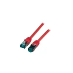 EFB S/FTP Cat.6a (Gigabit) Καλώδιο Δικτύου Ethernet 0.25m Κόκκινο MK6001.0,25R - Image 2