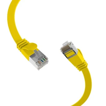 EFB Flat U/FTP (STP) Cat.6a (Gigabit) Καλώδιο Δικτύου Ethernet 0.25m Κίτρινο K5545GE.0,25