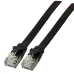EFB Flat U/UTP Cat.6a (Gigabit) Καλώδιο Δικτύου Ethernet 0.25m Μαύρο K8107SW.0,25 - Image 2