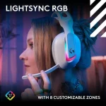 Logitech G Astro A20 X Ασύρματο Over Ear Gaming Headset με σύνδεση Bluetooth / USB Λευκό for PC / XBOX 939-002253 - Image 5