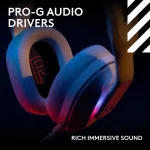 Logitech G Astro A20 X Ασύρματο Over Ear Gaming Headset με σύνδεση Bluetooth / USB Λευκό for PC / XBOX 939-002253 - Image 8