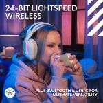 Logitech G Astro A20 X Ασύρματο Over Ear Gaming Headset με σύνδεση Bluetooth / USB Λευκό for PC / XBOX 939-002253 - Image 9