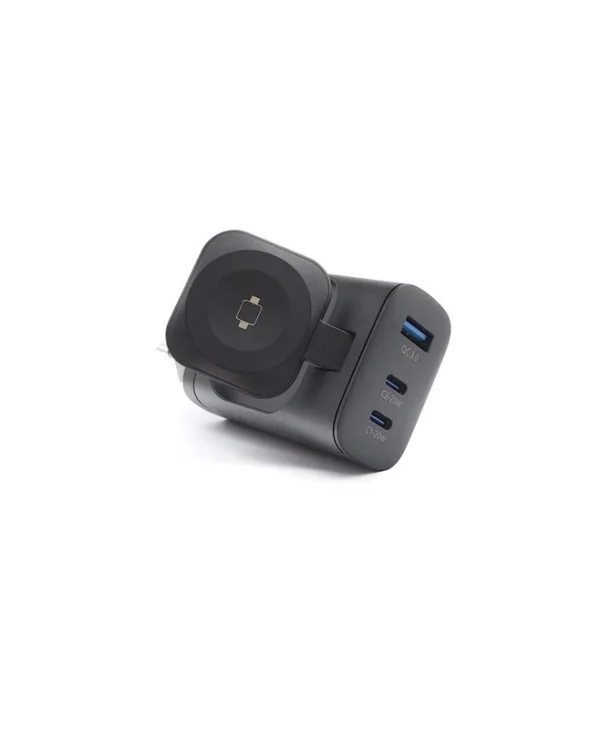 RealPower Φορτιστής Χωρίς Καλώδιο με Θύρα USB-A και 2 Θύρες USB-C 43W Power Delivery / Quick Charge 3.0 (PC-43) 450476