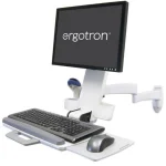 Ergotron 200 Series Επιτοίχια Βάση Οθόνης έως 24" με Βραχίονα Λευκή 45-230-216 - Image 3