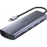Unitek D1113A USB-C Docking Station με HDMI 4K PD Ethernet Γκρι - Image 2