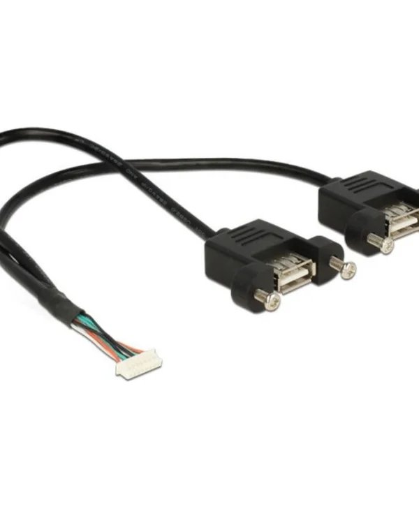 DeLock USB 2.0 pinheader female - 2x USB 2.0 female 0.25m Pinheader 84839