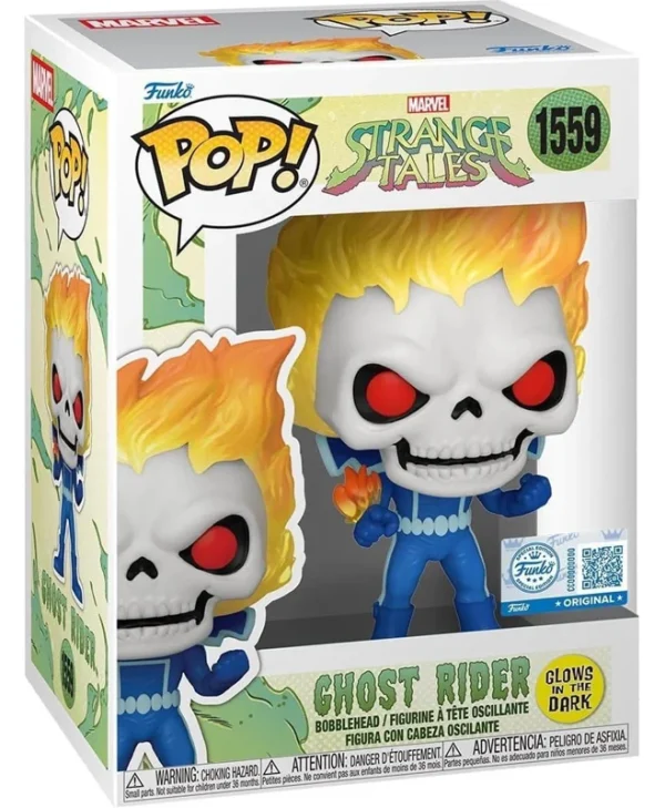 Funko Pop! Marvel: Strange Tales - Ghost Rider 1559 Bobble-Head & Glows in the Dark Special Edition 87248