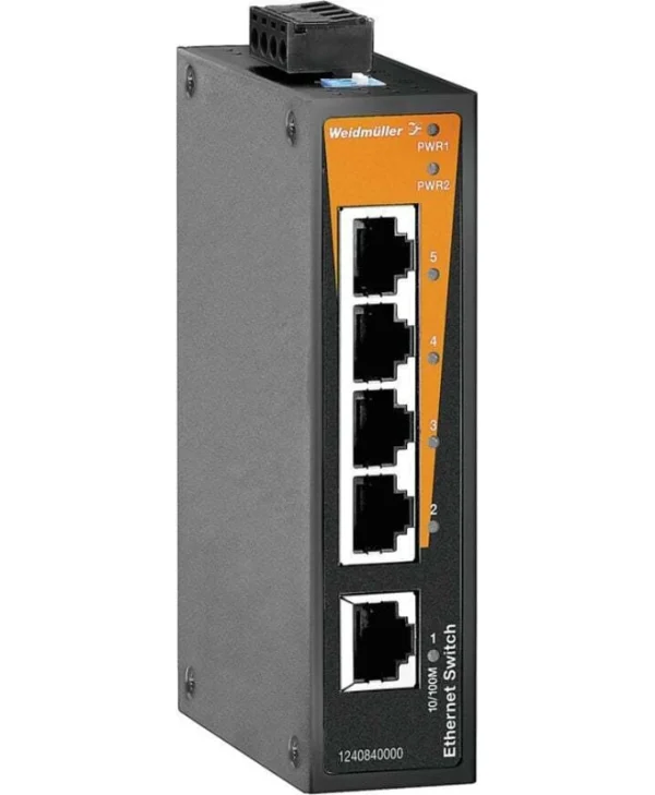 Weidmuller IE-SW-BL05-5TX Unmanaged L2 Switch με 5 Θύρες Ethernet 1240840000