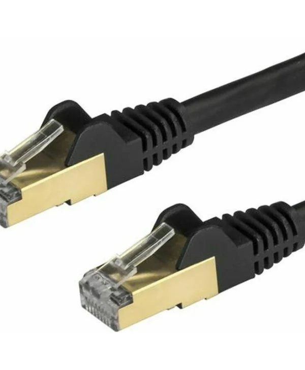 StarTech U/UTP Cat.6a (Gigabit) Καλώδιο Δικτύου Ethernet 2m Μαύρο 6ASPAT2MBK