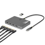 StarTech USB-C Docking Station με HDMI 4K PD Γκρι QUAD-USB-HDMI-ADAPT