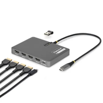 StarTech USB-C Docking Station με HDMI 4K PD Γκρι QUAD-USB-HDMI-ADAPT