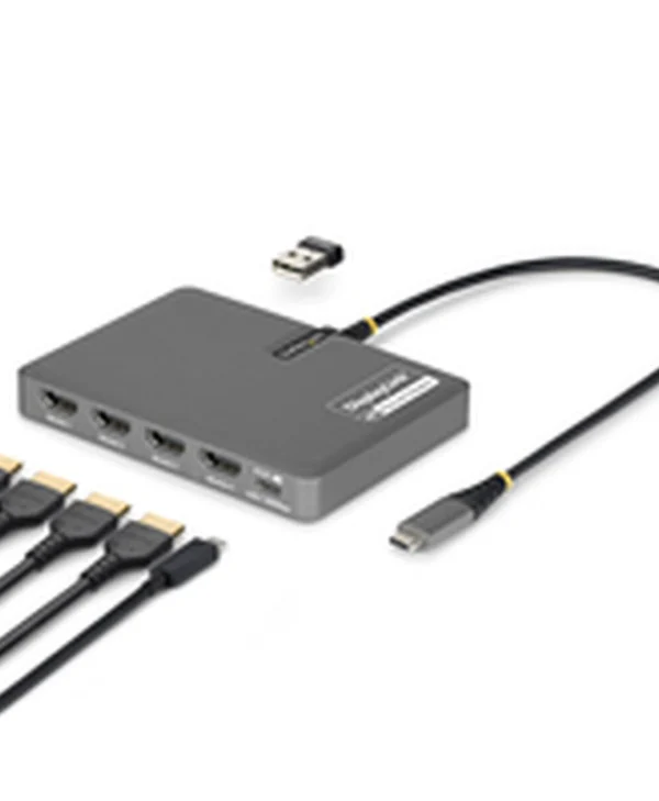 StarTech USB-C Docking Station με HDMI 4K PD Γκρι QUAD-USB-HDMI-ADAPT