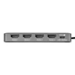 StarTech USB-C Docking Station με HDMI 4K PD Γκρι QUAD-USB-HDMI-ADAPT - Image 3