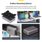StarTech Βάση Φόρτισης με 4 Θύρες USB-C 240W σε Γκρι χρώμα (424DUK-USB-C-CHARGER) - Image 3