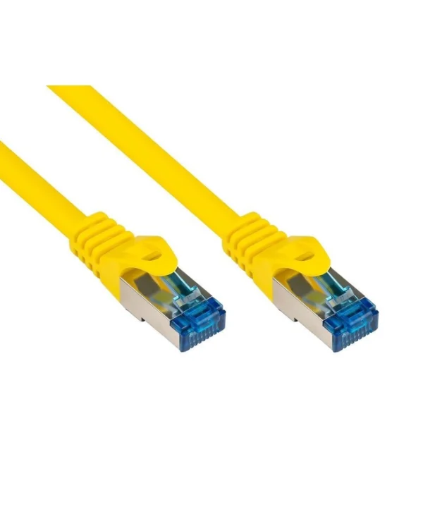 Alcasa S/FTP Cat.6a (Gigabit) Καλώδιο Δικτύου Ethernet 1.5m Κίτρινο 8060-H015Y