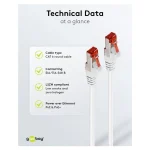 Goobay U/UTP Cat.6 (Gigabit) Καλώδιο Δικτύου Ethernet 1m Λευκό 93502 - Image 5
