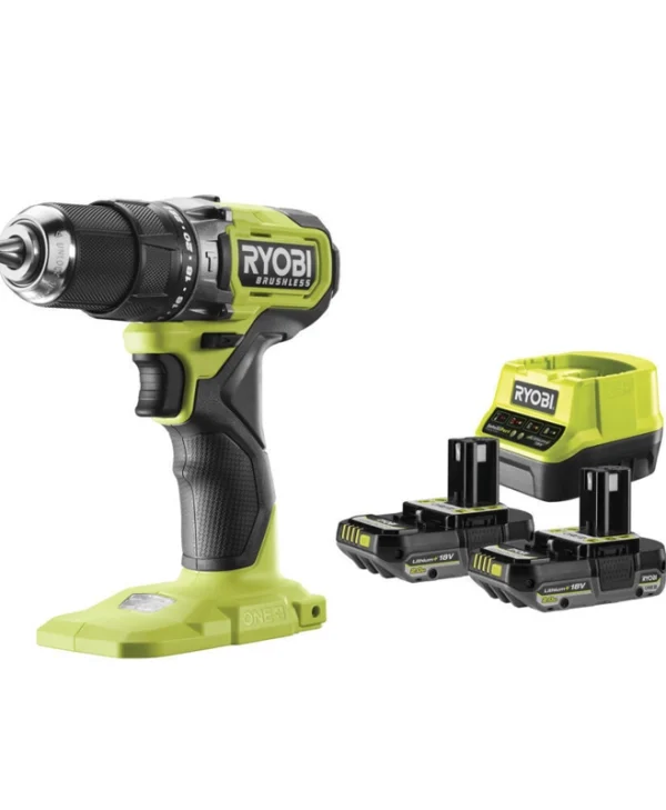 Ryobi RPD18BL-2C20S Κρουστικό Δραπανοκατσάβιδο Μπαταρίας Brushless 18V 2x2Ah