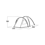 Easy Camp Kinn 4 Σκηνή Camping Igloo Πράσινη με Διπλό Πανί 4 Εποχών για 4 Άτομα 380x255x160εκ. 120488 - Image 5