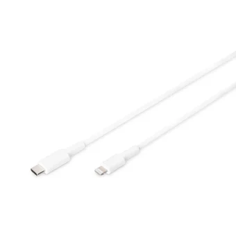 Digitus USB-C to Lightning Cable Λευκό 1m (DB-600109-010-W)