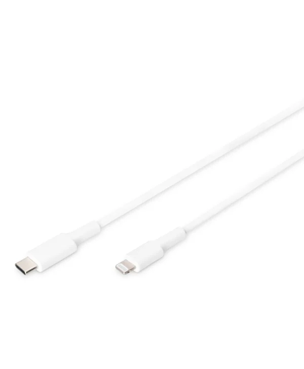 Digitus USB-C to Lightning Cable Λευκό 1m (DB-600109-010-W)