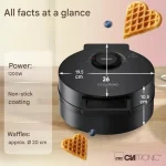 Clatronic Βαφλιέρα για Βάφλες Καρδιά 1200W 3832 - Image 8