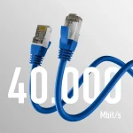 EFB S/FTP Cat.8.1 Καλώδιο Δικτύου Ethernet 1m Μπλε EC020200235 - Image 2