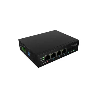 Lanberg ILGE-4P-2S-90 Unmanaged L2 PoE+ Switch με 4 Θύρες Gigabit (1Gbps) Ethernet