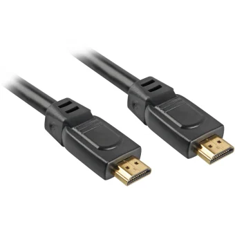 Sharkoon HDMI 1.4 High Speed 1080p 120Hz Cable HDMI male - HDMI male 15m Μαύρο 4044951009046