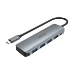 Unitek uHUB P5+ Hub 5 Θυρών USB 3.2 με σύνδεση USB-C Γκρι H1107A
