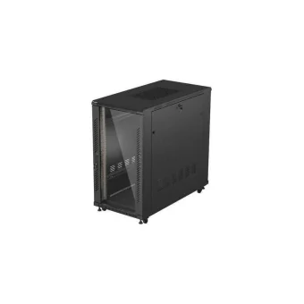 Lanberg Server Cabinet Metallic Lanberg 19" Rack 22u 600x1200 Black Glass Doors FF01-6222-12B
