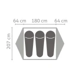 Salewa Latitude Iii Σκηνή Camping Igloo Ορειβασίας Πράσινη 4 Εποχών για 3 Άτομα Αδιάβροχη 3000mm 120x226x120εκ. 248769 - Image 2
