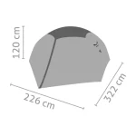 Salewa Latitude Iii Σκηνή Camping Igloo Ορειβασίας Πράσινη 4 Εποχών για 3 Άτομα Αδιάβροχη 3000mm 120x226x120εκ. 248769 - Image 3