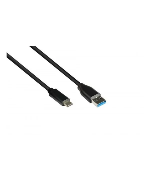 Good Connections Braided USB 3.2 Cable USB-C male - USB-A 100W PD Μαύρο 0.5m 2831-AC005S