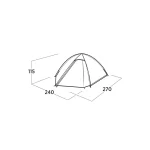 Easy Camp Σκηνή Camping Igloo Πράσινη 4 Εποχών για 3 Άτομα 43x14εκ. 698678 - Image 11