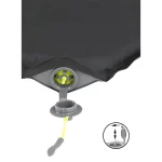 Outwell Αυτοφούσκωτο Διπλό Υπόστρωμα Camping 67x120cm Πάχους 3cm Μαύρο 697804 - Image 4