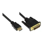Good Connections Cable DVI-D male - HDMI male 1m Μαύρο GC-M0008