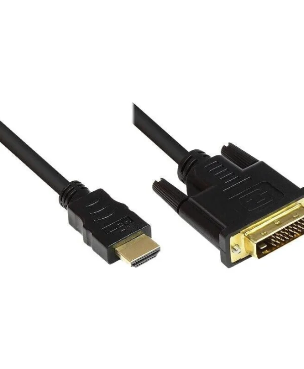 Good Connections Cable DVI-D male - HDMI male 1m Μαύρο GC-M0008