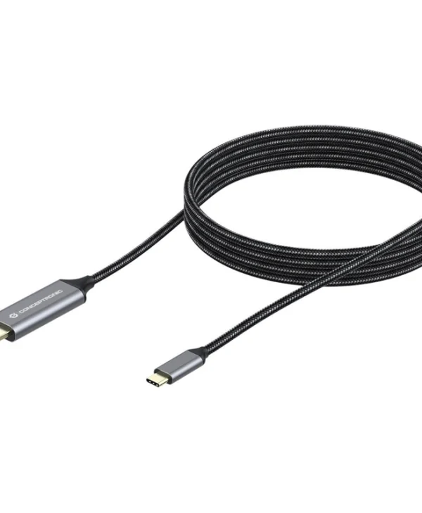 Conceptronic HDMI 2.0 Premium High Speed 4K 60Hz HDR Cable HDMI male - USB-C male 2m Μαύρο ABBY10G