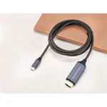 Conceptronic HDMI 2.0 Premium High Speed 4K 60Hz HDR Cable HDMI male - USB-C male 2m Μαύρο ABBY10G - Image 3